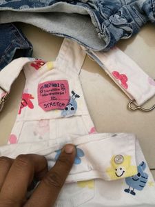 Cute Floral Kids Overalls
