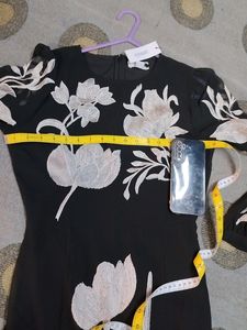 Black Dress With Back Chain