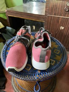 Stylish Pink &amp; Grey Sneakers