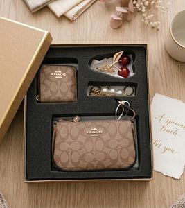 Coach Monogram Clutch & Small Wallet Set