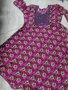 Combo Floral kurti with sequence.