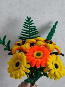 Handmade Pipe Cleaner Flower Bouquet