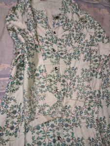 Elegant Floral Print Kurta for Women