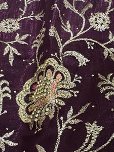 HEAVY Embroidered Purple/Violet Kurta Set