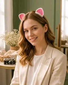 Cute Crochet Bunny Ears Hair Clips