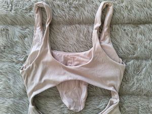 Cabana del Sol ribbed cutout bodysuit