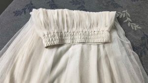 White Skirt double layer net(check  video)