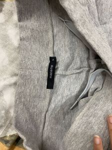 Grey Zipper Detail Joggers