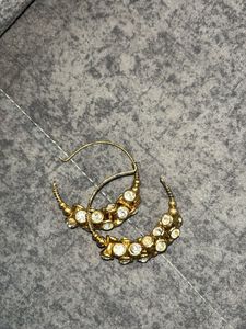 Sparkling Statement Hoop Earrings