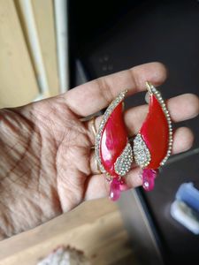 Ethnic Earrings In Pink