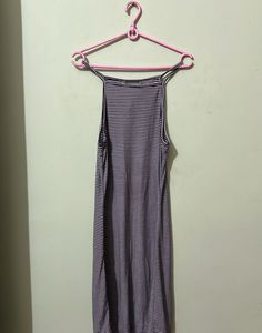 Striped Sleeveless Midi Dress