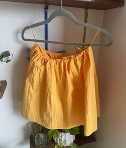 Flowy Orange Bubble Tube Top🍊
