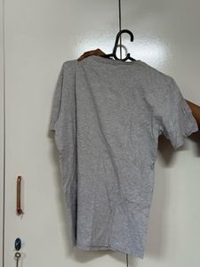 Grey Casual Crew Neck T-Shirt