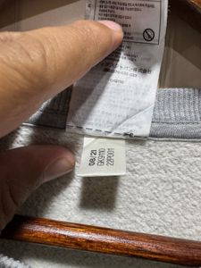 Adidas 3 Strips Grey Fleece Lined Sweatshirt