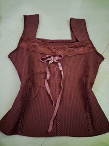 Women's Lace Trim Cami Top