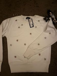 Y2k Sparkly M&S  Star Crewneck Sweatshirt