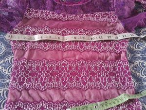 Sheer Purple Lace Top