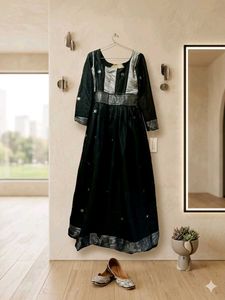 Elegant Black Ethnic Gown