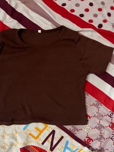 Brown Basic T-Shirt