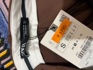 Zara Brown Flare Trousers