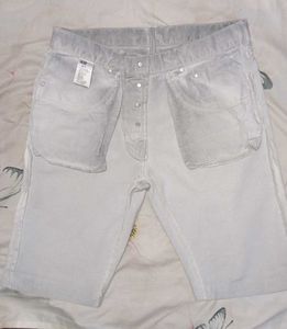 Men's Grey Denim slim fit Shorts
