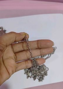 Oxidise Mirror Choker  Set ( New Without Tag)