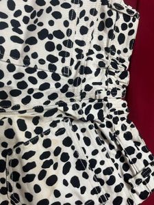 Dalmatian Print High-Waisted Shorts