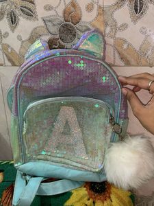 🦄 Glitter Kids Initial Letter Backpack 💖