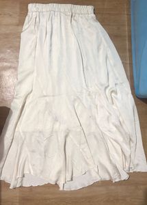Flowy White Maxi Skirt