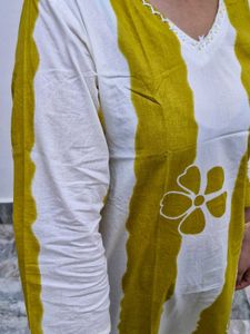 Chic Cotton Kurta Set with Dupatta