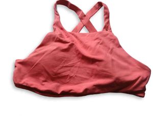 Coral Cropped Swim Top 🪸