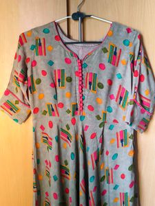 Vibrant Printed Kurta for Women