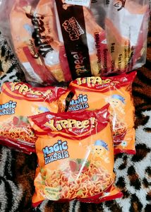 wheel 1kg tata tea1kg yippee 4 piece kurkure