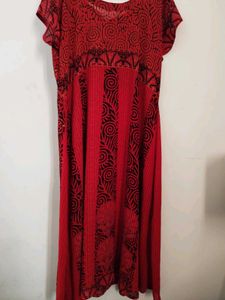 Bohemian Red Maxi Dress