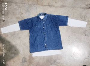 Denim Layered Shirt