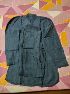 Men's Blue Kurta Set