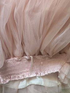 Girls Pink Tulle Dress with Sparkly Belt