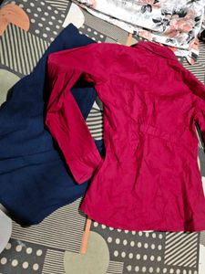 Maroon shirt &amp; Navy pants