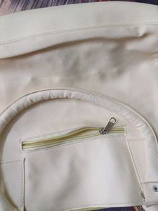 Cream Quilted Tote Bag