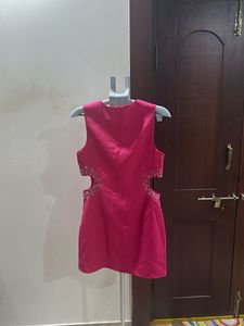 Pretty pink party dress with embellishments
