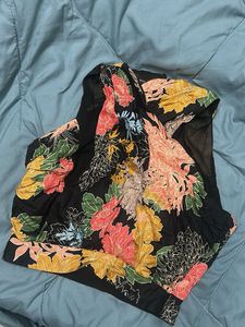 Vibrant Floral Print Top