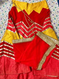 Red & Gold Lehenga Choli Set