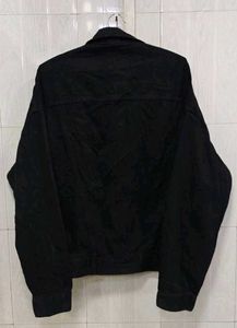 Zara Men’s 2XL Oversized Black Denim Jacket