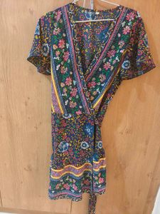 Floral Wrap Dress