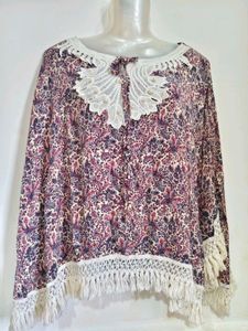 Bohemian Print Tassel Tunic 36"-40"