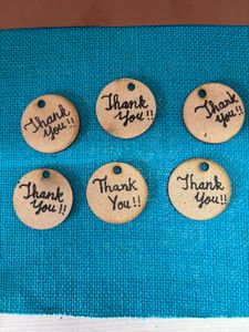 Handmade 'Thank You' Gift Tags (Set of 6)