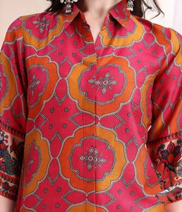 Vibrant Printed Kurta Set with Pants