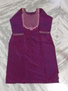 mirror work kurti