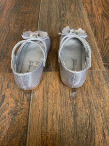 Sparkly Silver Butterfly Shoes
