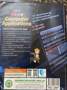 ICSE Class 9 Computer Applications Book